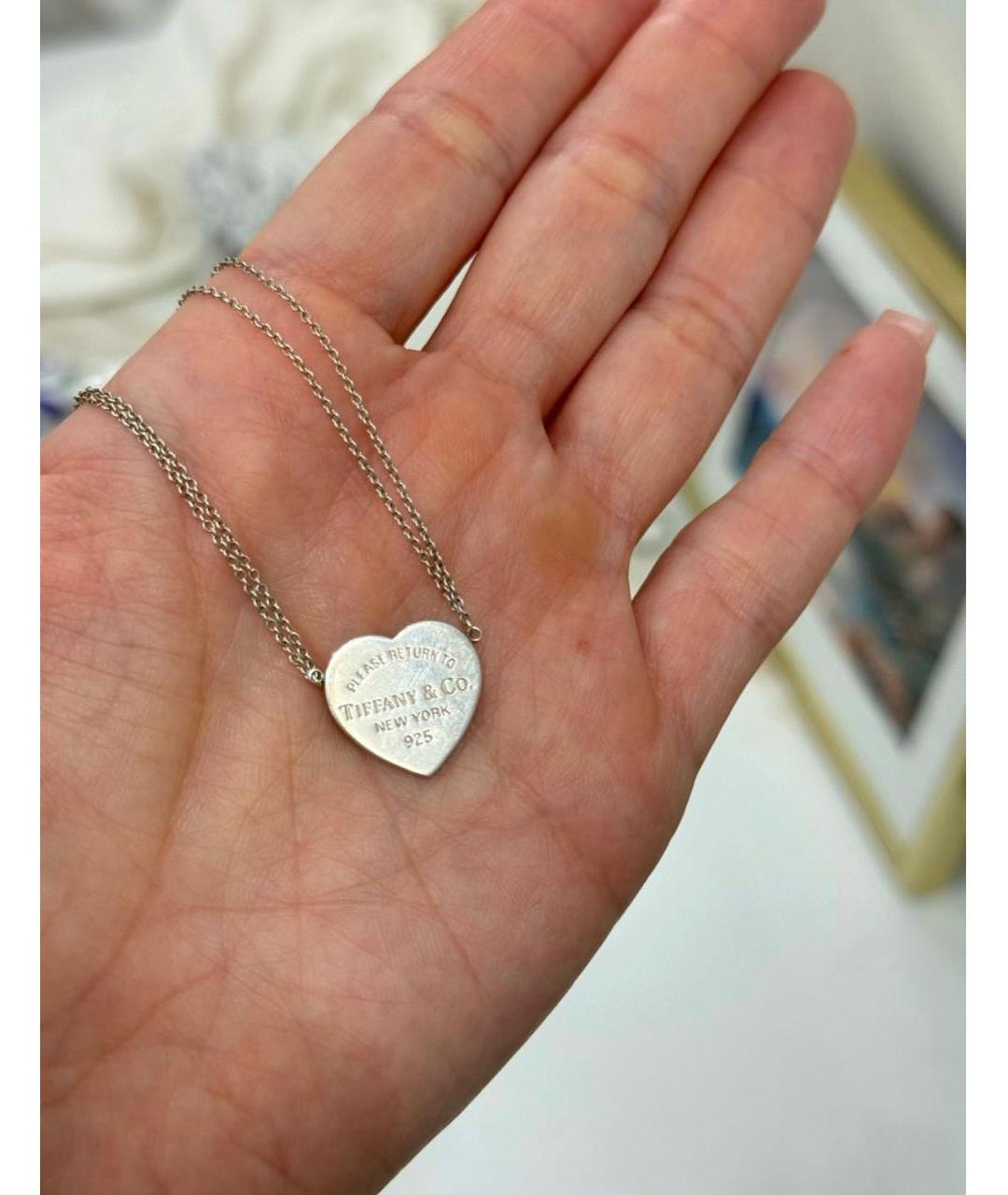 TIFFANY&CO Белое серебряное колье, фото 3
