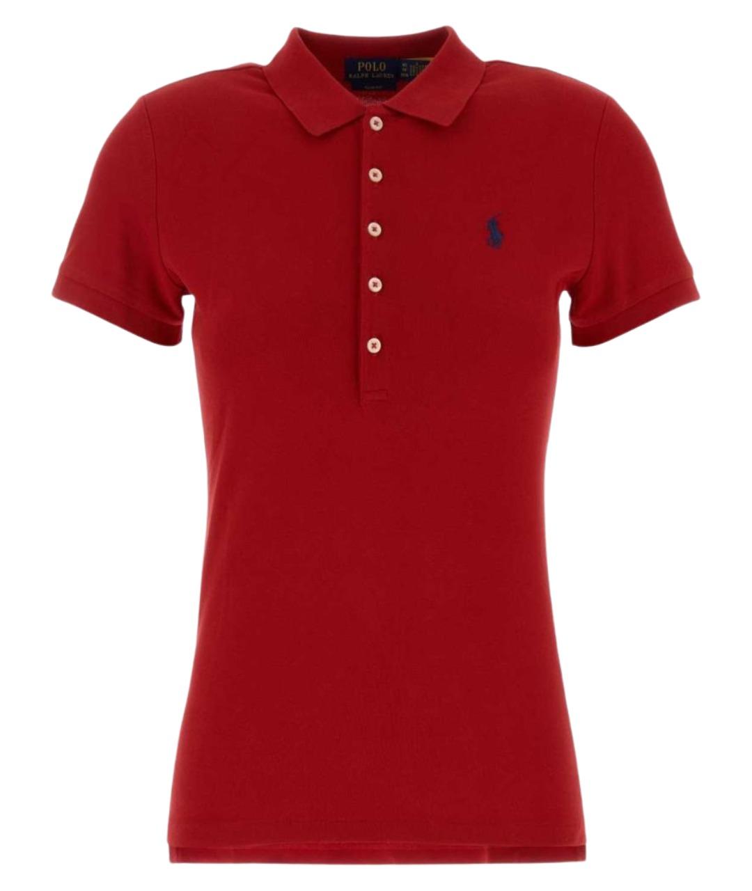 POLO RALPH LAUREN Красная хлопковая футболка, фото 1