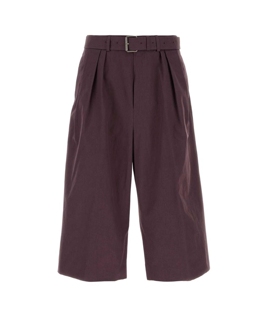DRIES VAN NOTEN Фиолетовые хлопковые повседневные брюки, фото 1
