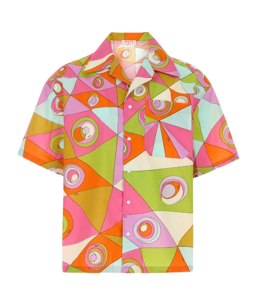 EMILIO PUCCI Мульти хлопковая кэжуал рубашка, фото 1