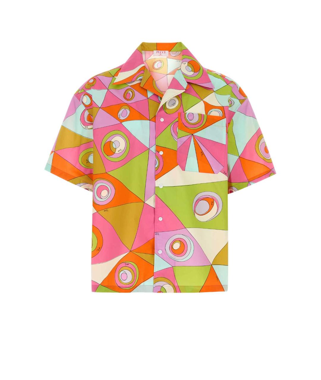 EMILIO PUCCI Мульти хлопковая кэжуал рубашка, фото 3