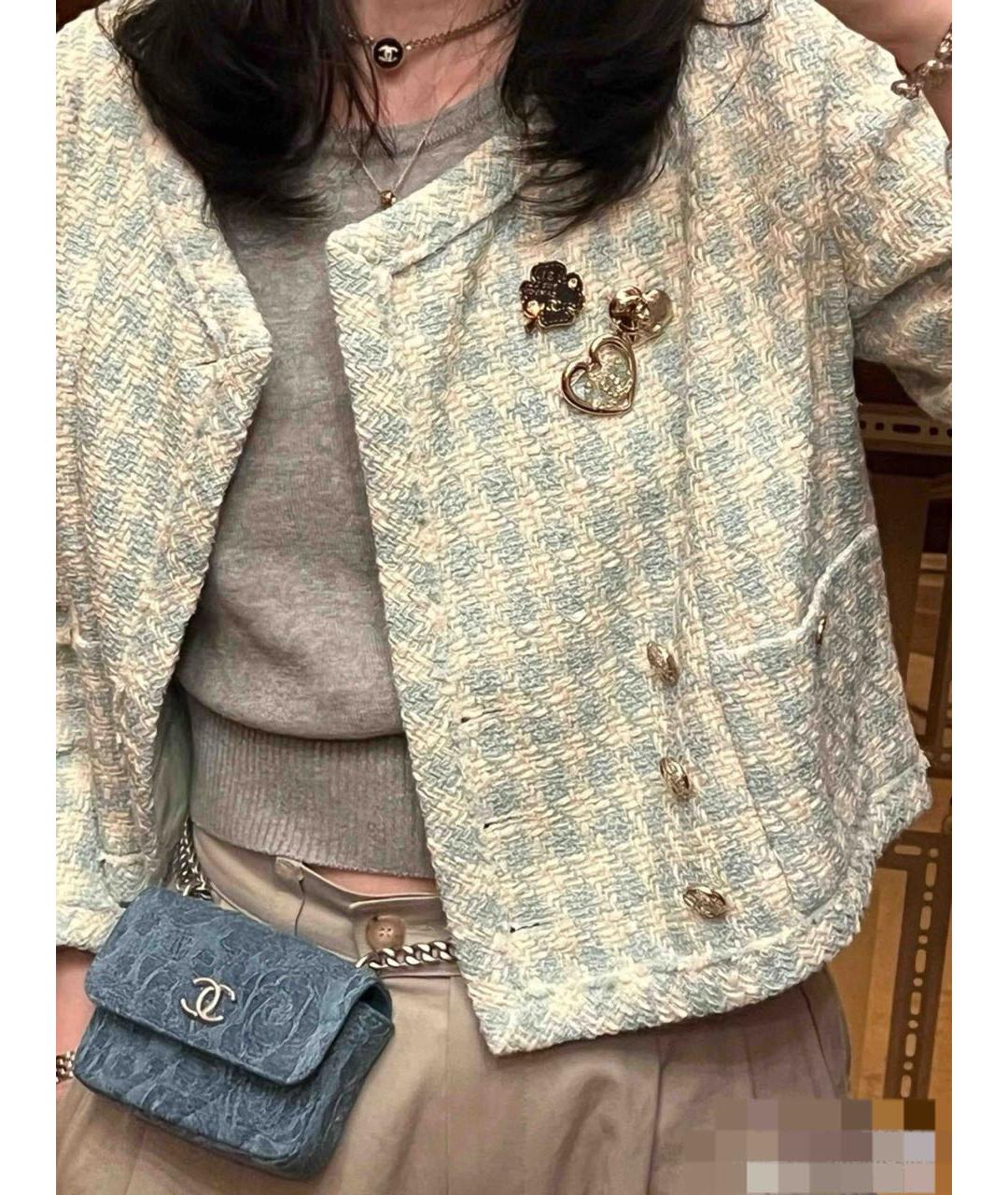 CHANEL Золотая металлическая булавка / брошь, фото 4
