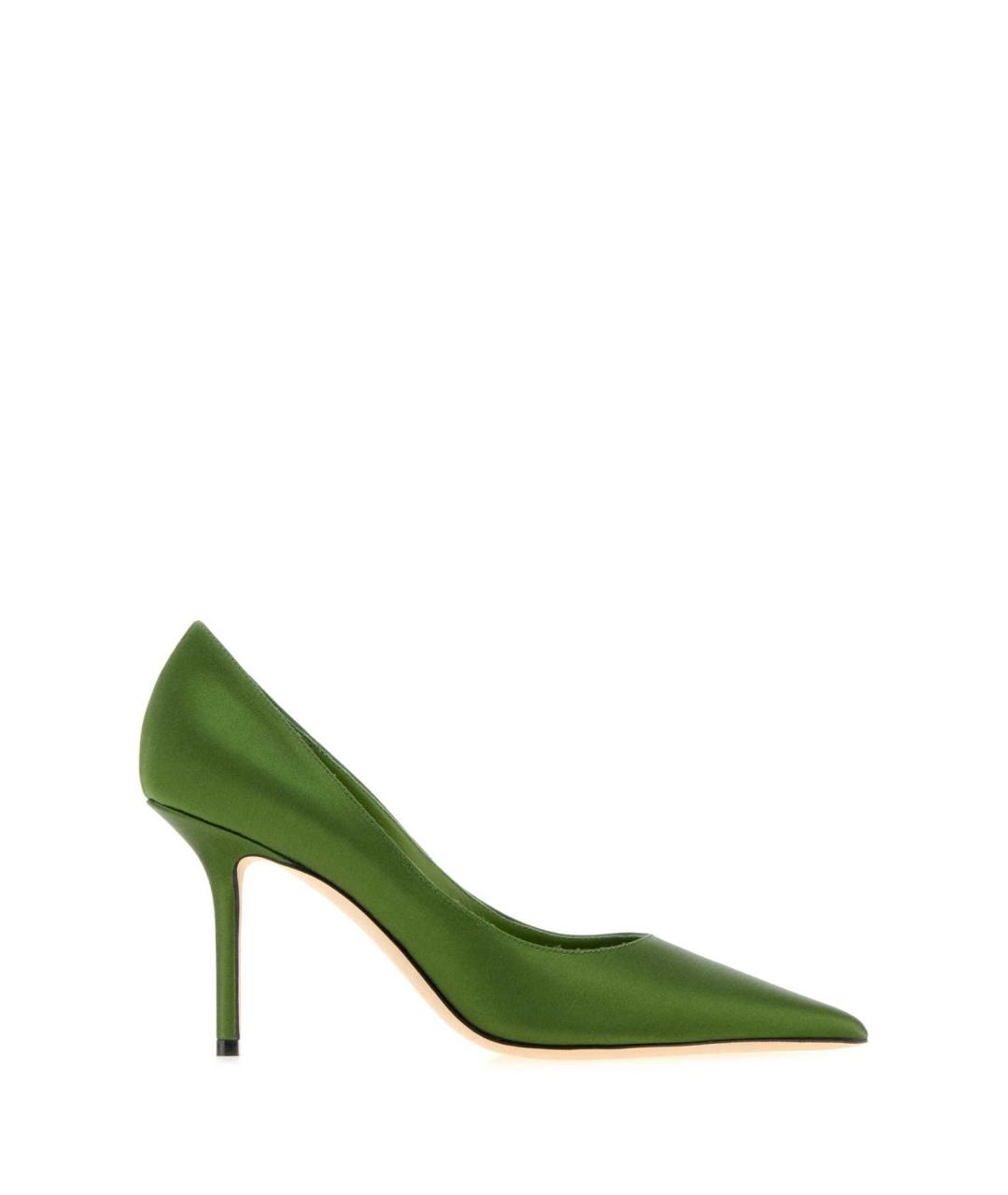JIMMY CHOO Зеленые текстильные туфли, фото 3
