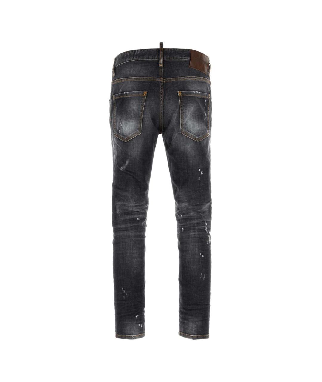 DSQUARED2 Серые хлопковые прямые джинсы, фото 2