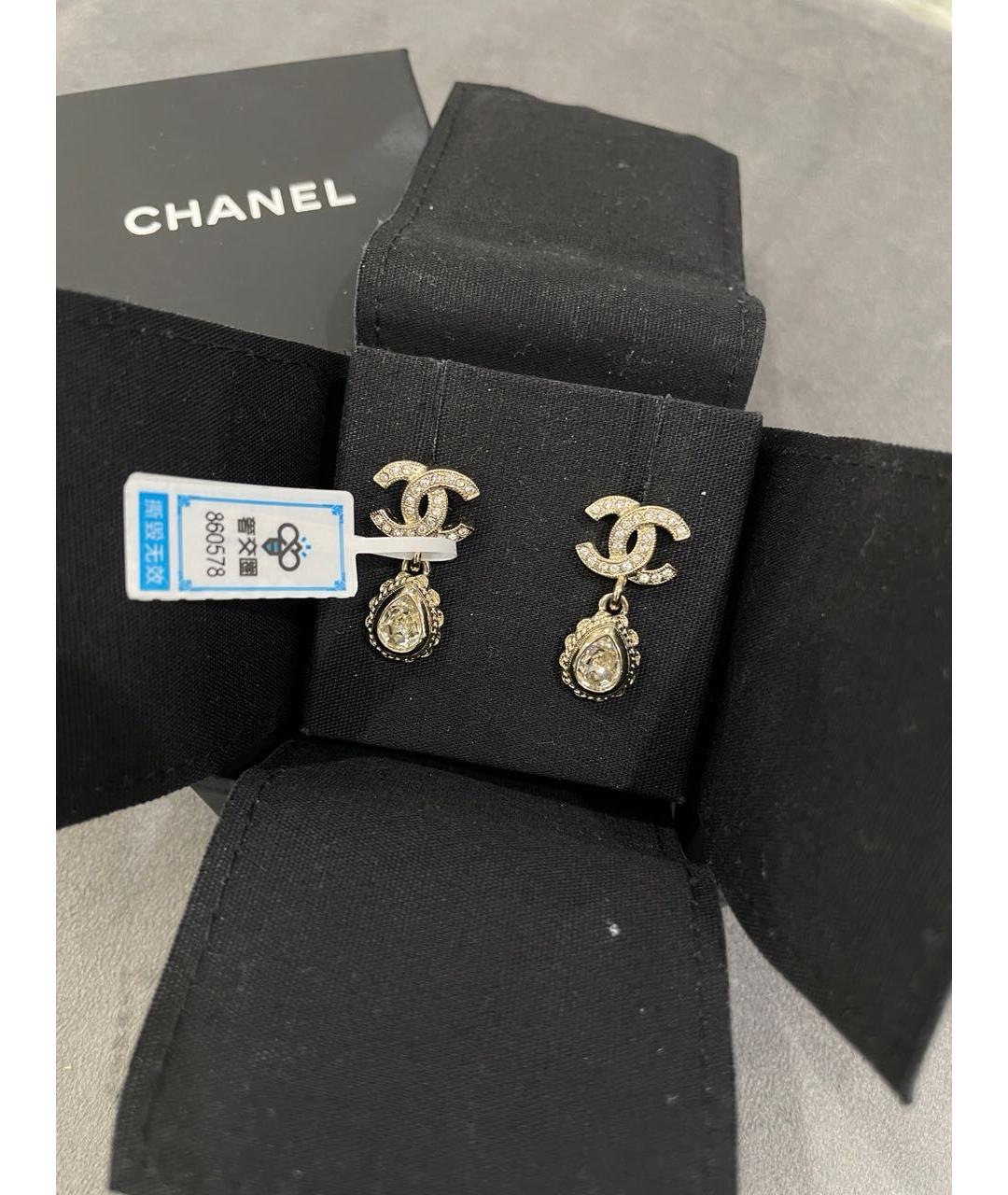 CHANEL Серебряные серьги, фото 3