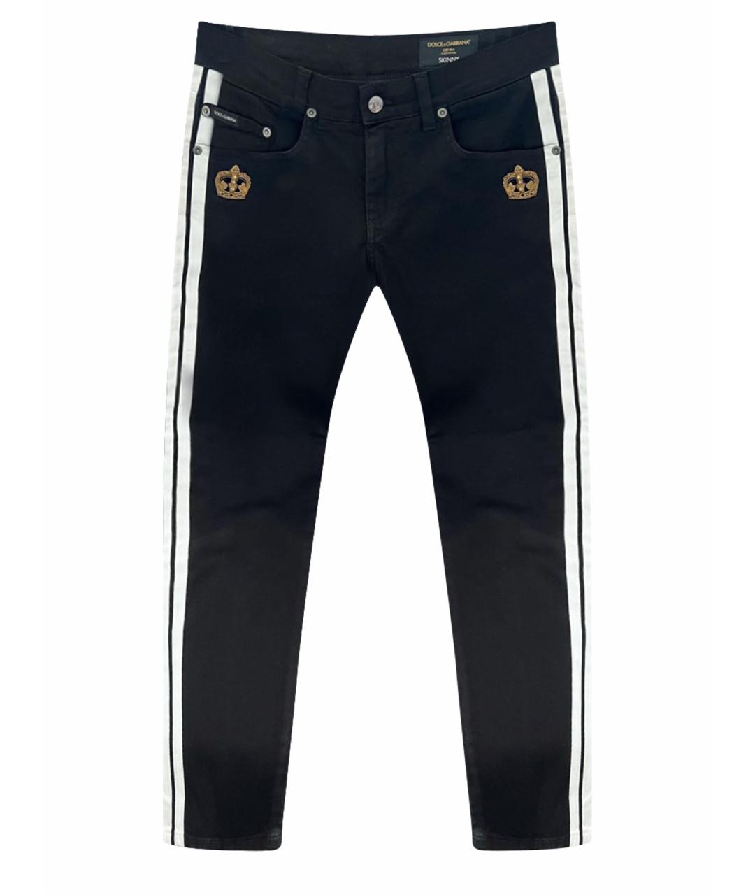 DOLCE&GABBANA Черные джинсы слим, фото 1