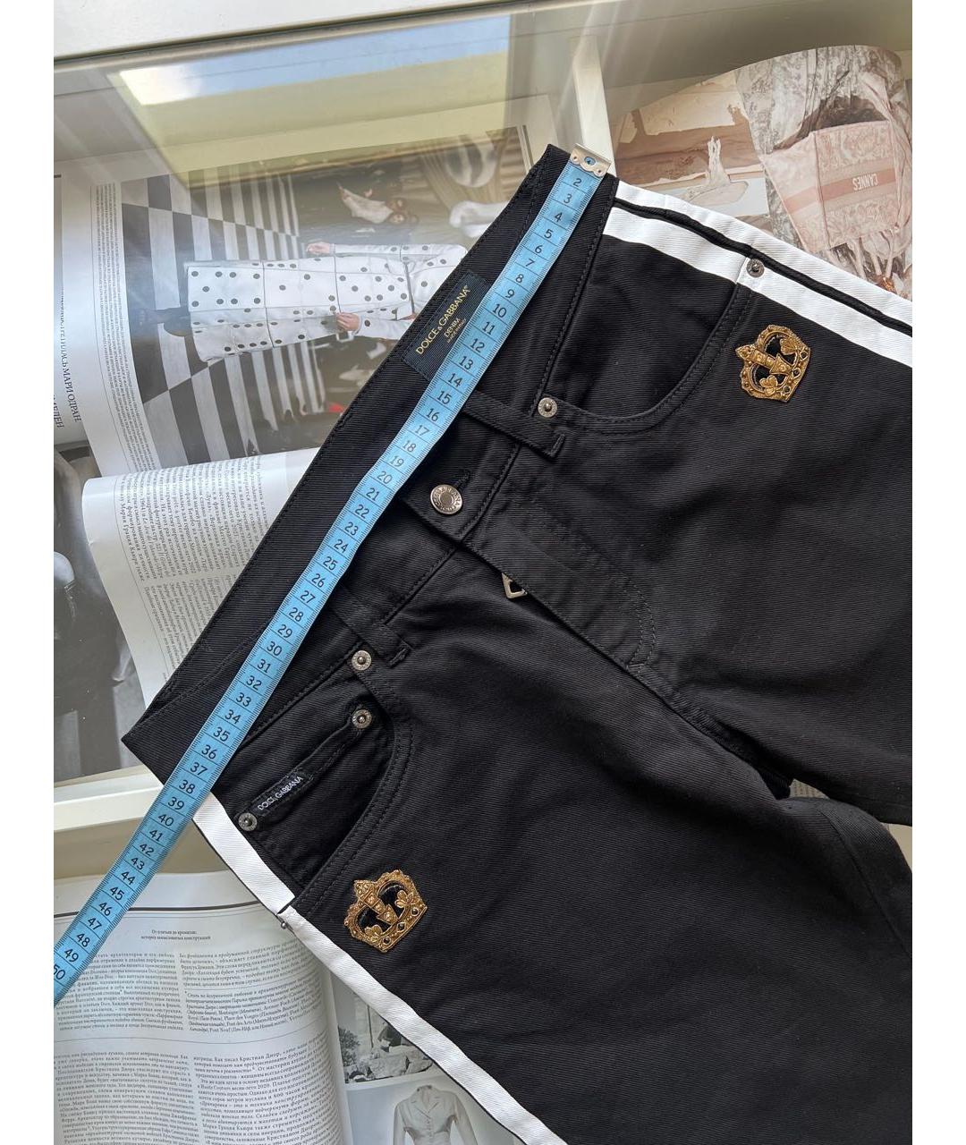 DOLCE&GABBANA Черные джинсы слим, фото 2