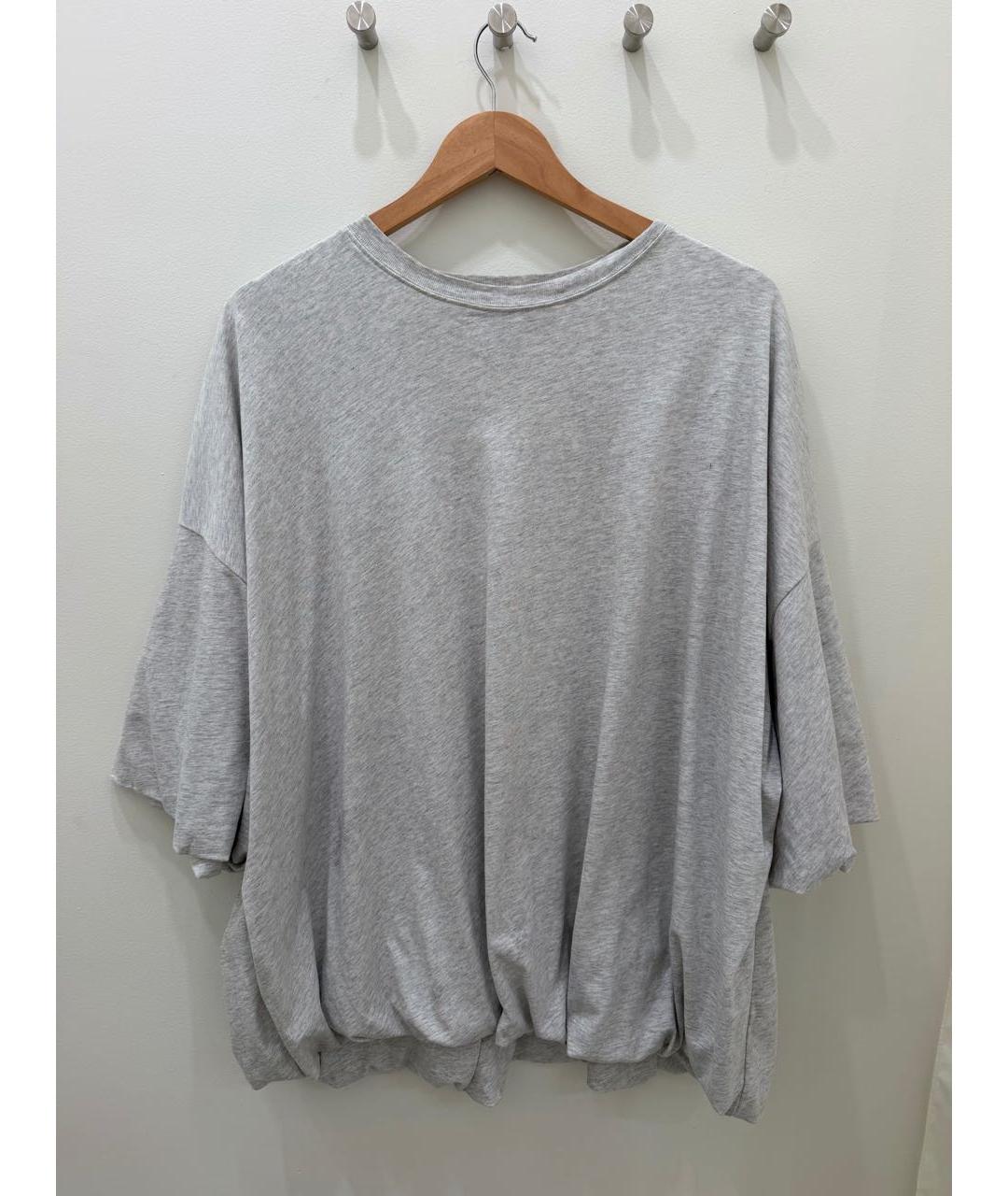 ACNE STUDIOS Серая хлопковая футболка, фото 5