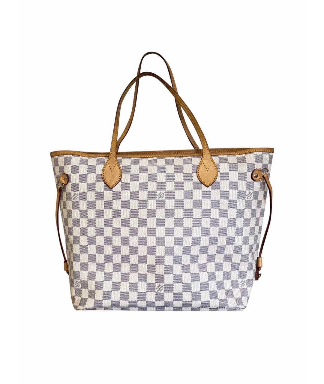 LOUIS VUITTON Белая кожаная сумка тоут, фото 1