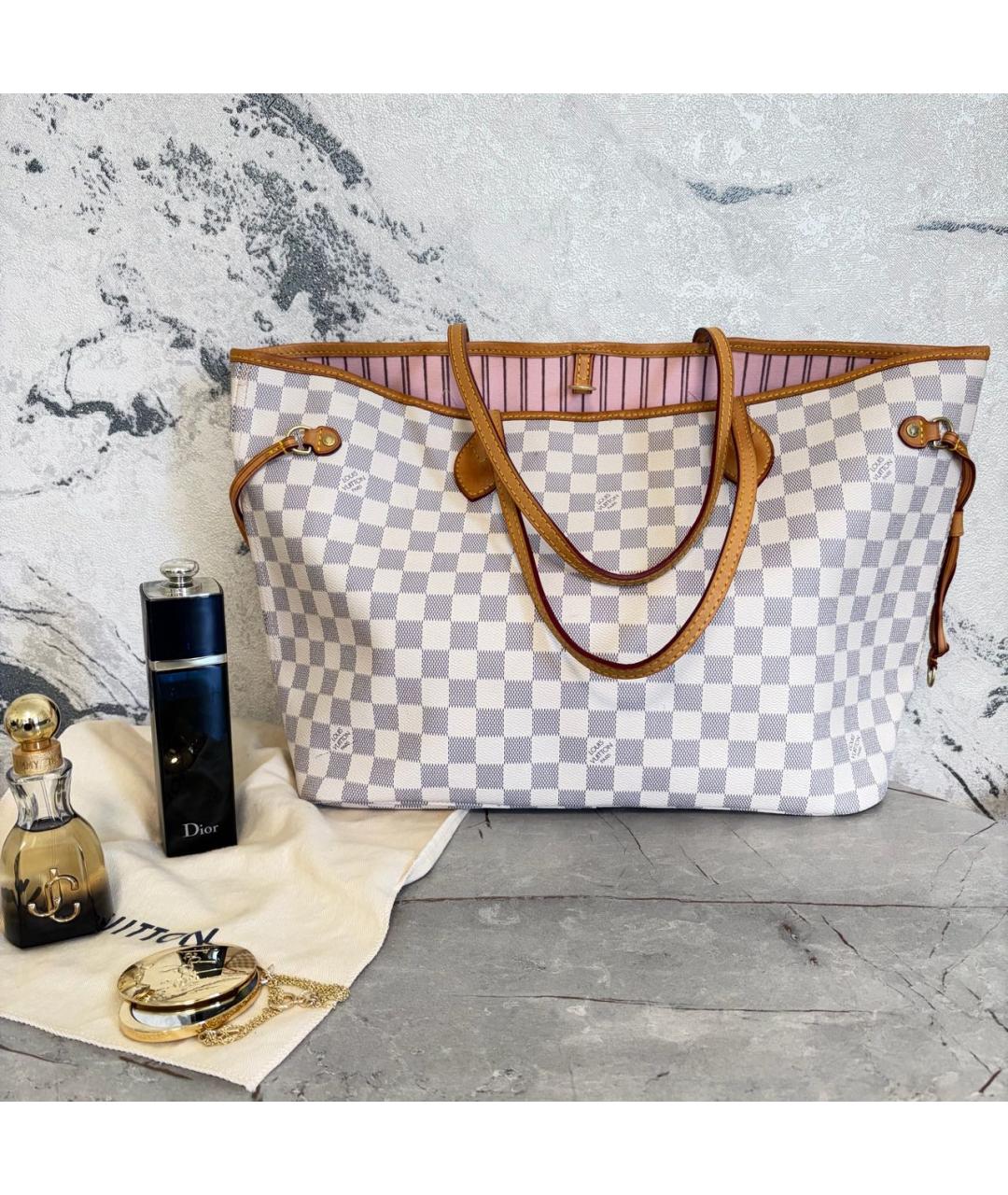 LOUIS VUITTON Розовая кожаная сумка тоут, фото 8