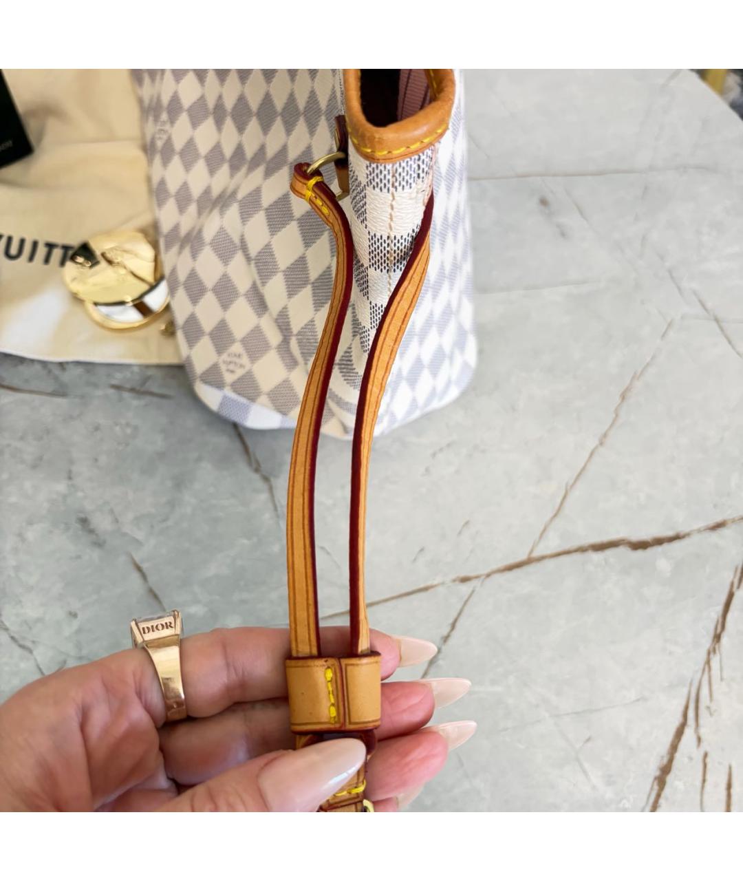 LOUIS VUITTON Розовая кожаная сумка тоут, фото 2