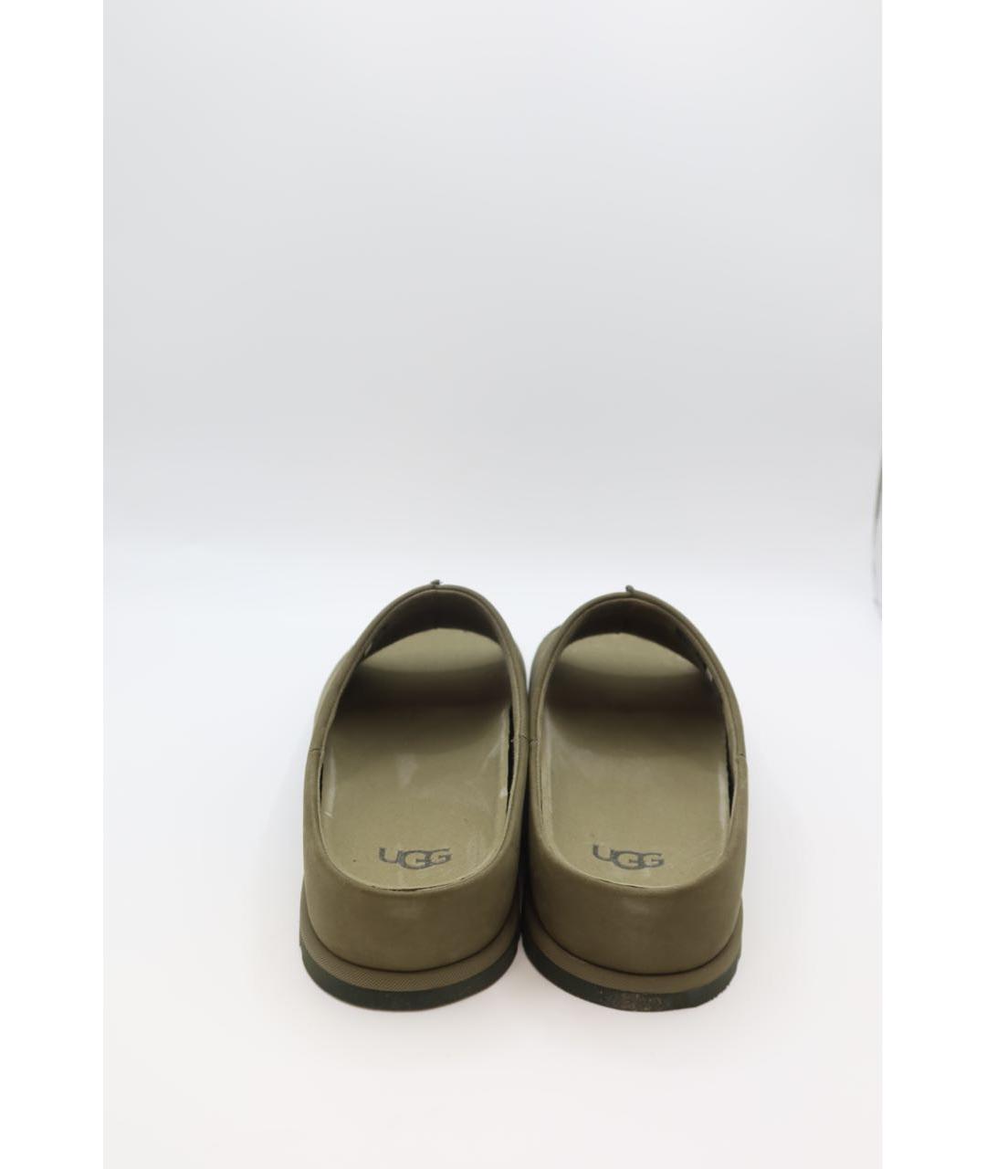 UGG Хаки кожаные сандалии, фото 4
