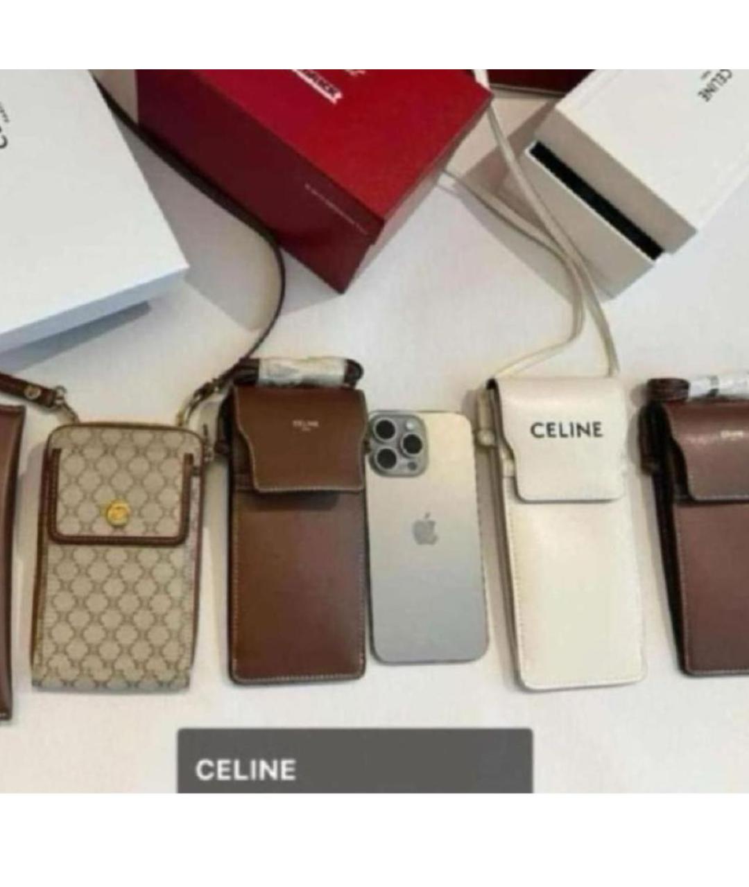 CELINE Коричневая сумка через плечо, фото 8