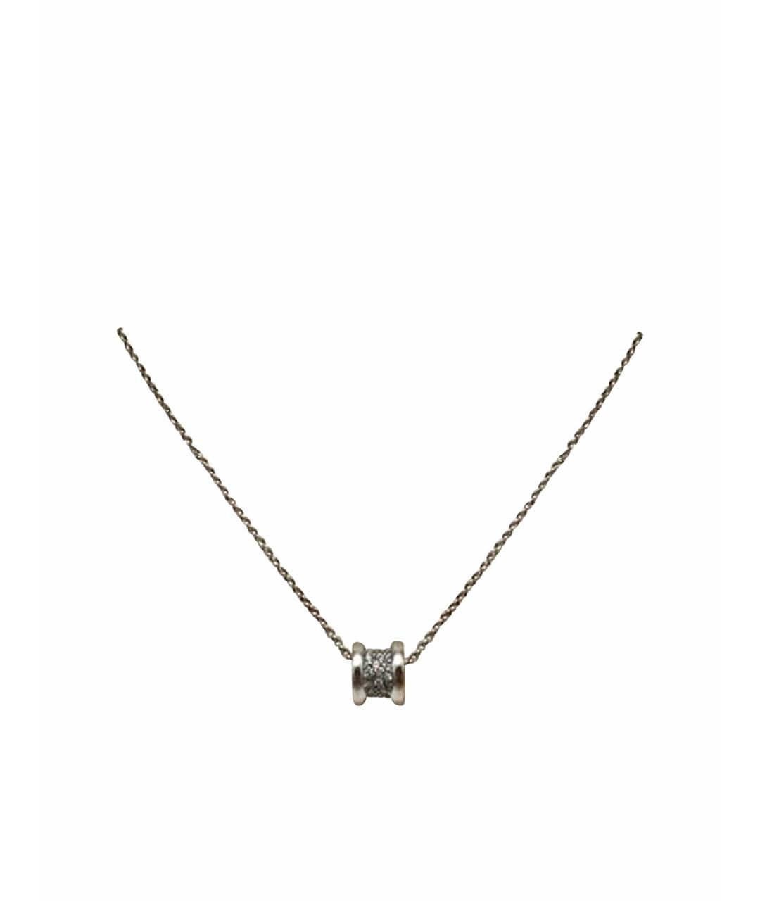 BVLGARI Серебряное колье из белого золота, фото 1