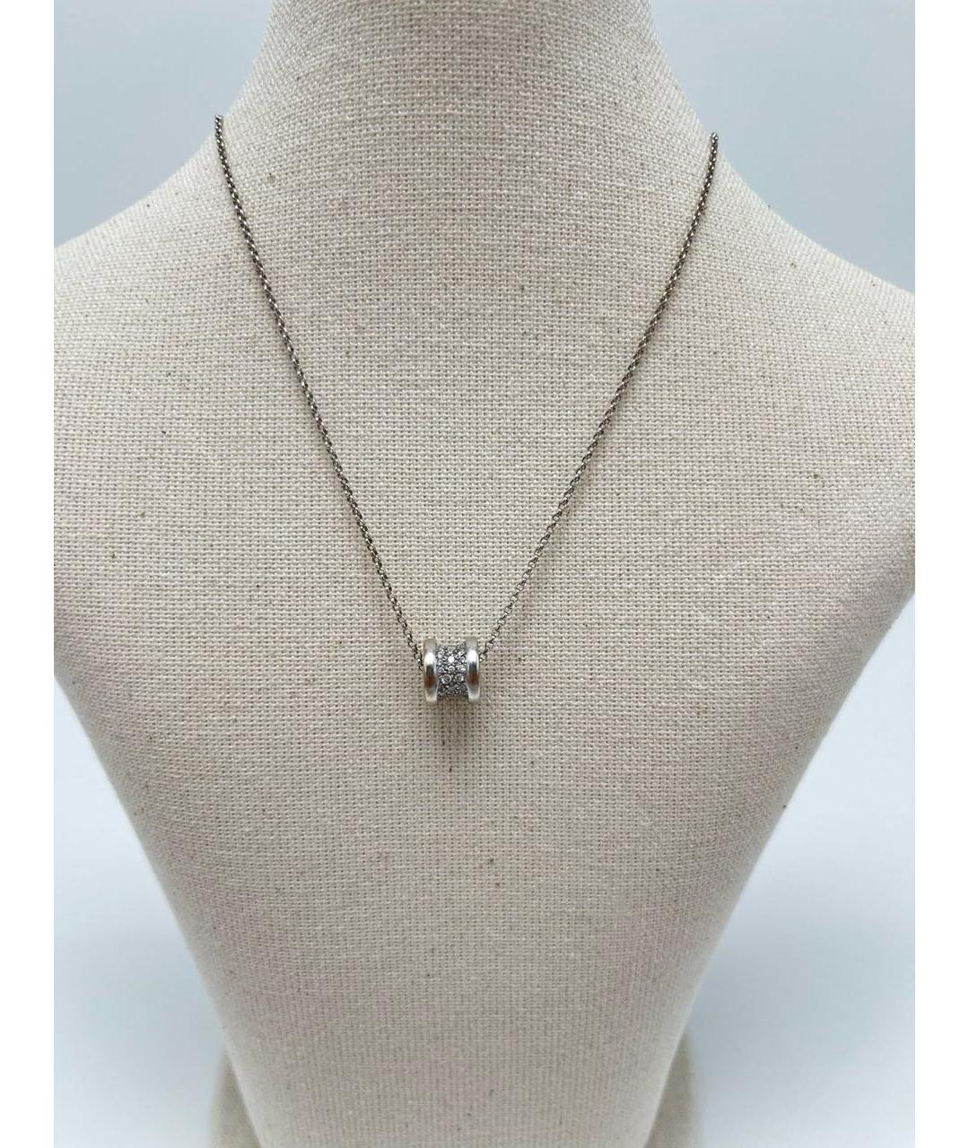 BVLGARI Серебряное колье из белого золота, фото 3