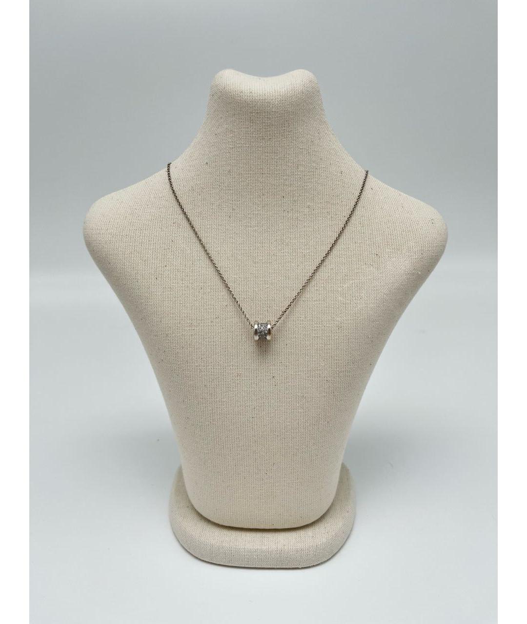 BVLGARI Серебряное колье из белого золота, фото 5