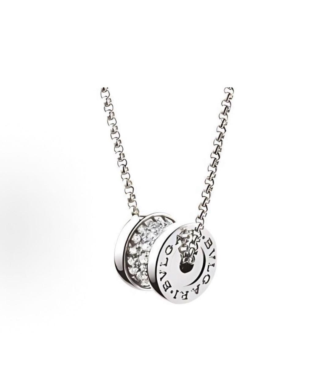 BVLGARI Серебряное колье из белого золота, фото 4
