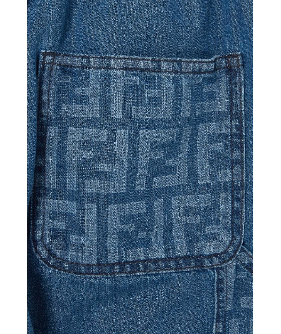 FENDI Синие детские джинсы, фото 2