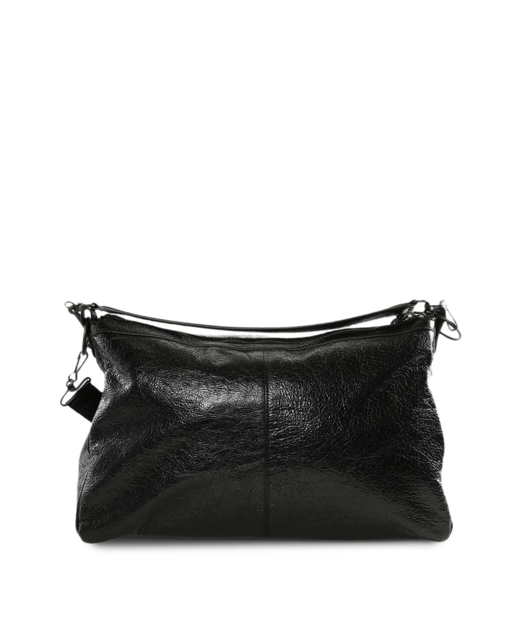 BALENCIAGA Черная кожаная сумка на плечо, фото 3