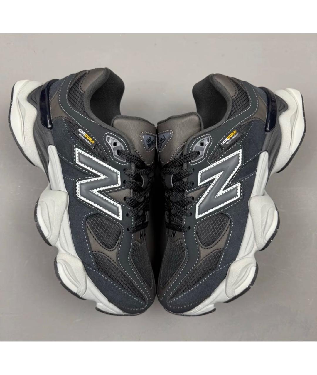 NEW BALANCE Черные замшевые низкие кроссовки / кеды, фото 5