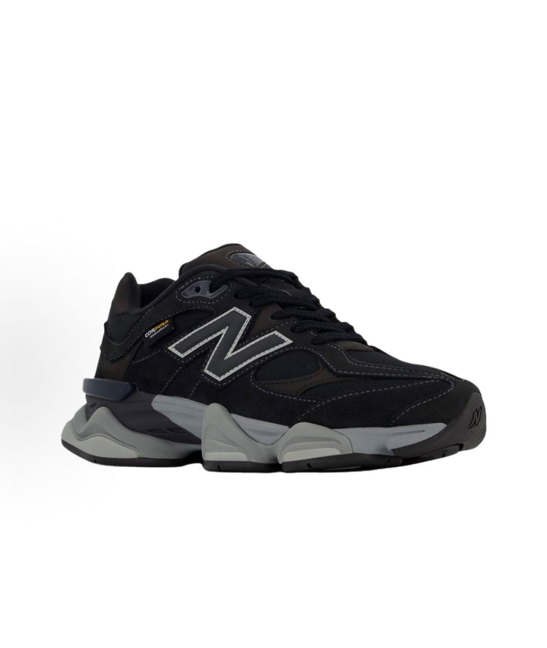 NEW BALANCE Черные замшевые низкие кроссовки / кеды, фото 2