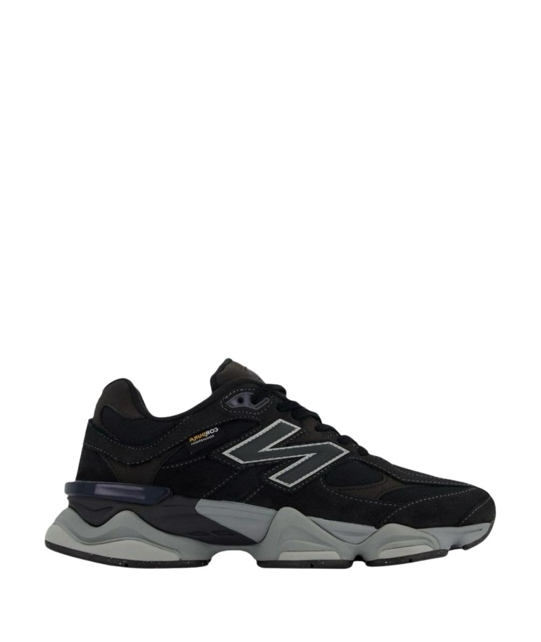 NEW BALANCE Черные замшевые низкие кроссовки / кеды, фото 1