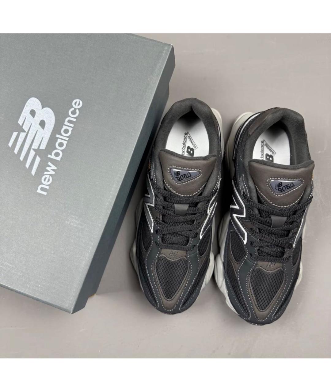 NEW BALANCE Черные замшевые низкие кроссовки / кеды, фото 6