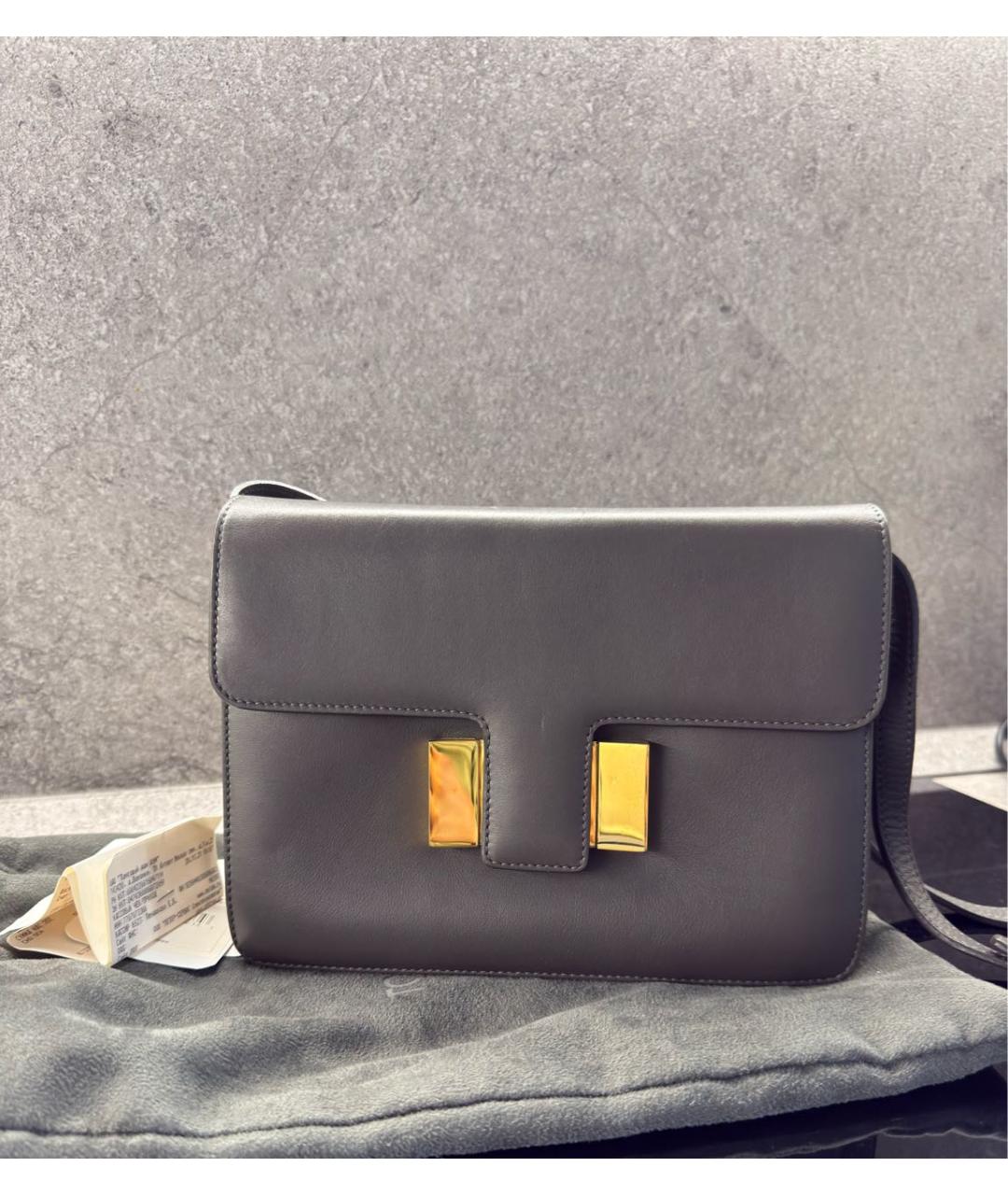 TOM FORD Серая кожаная сумка через плечо, фото 2