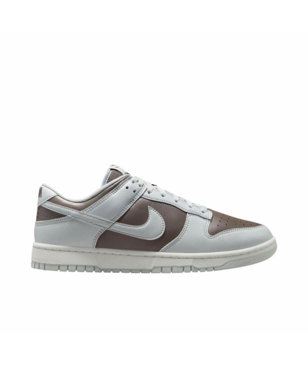 NIKE Коричневые кожаные низкие кроссовки / кеды, фото 9