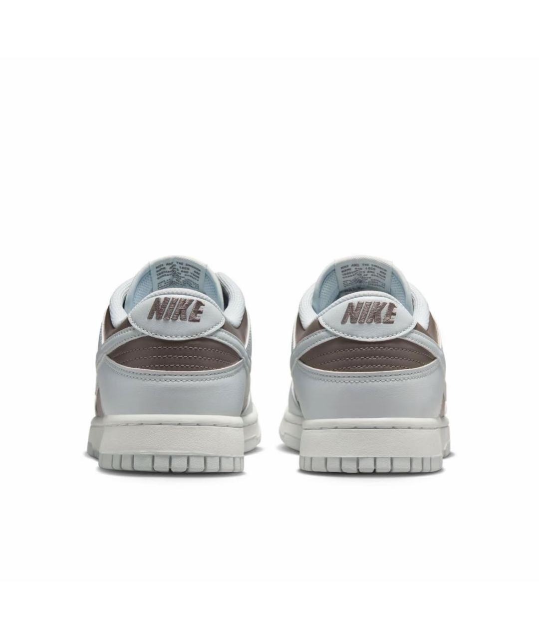NIKE Коричневые кожаные низкие кроссовки / кеды, фото 4