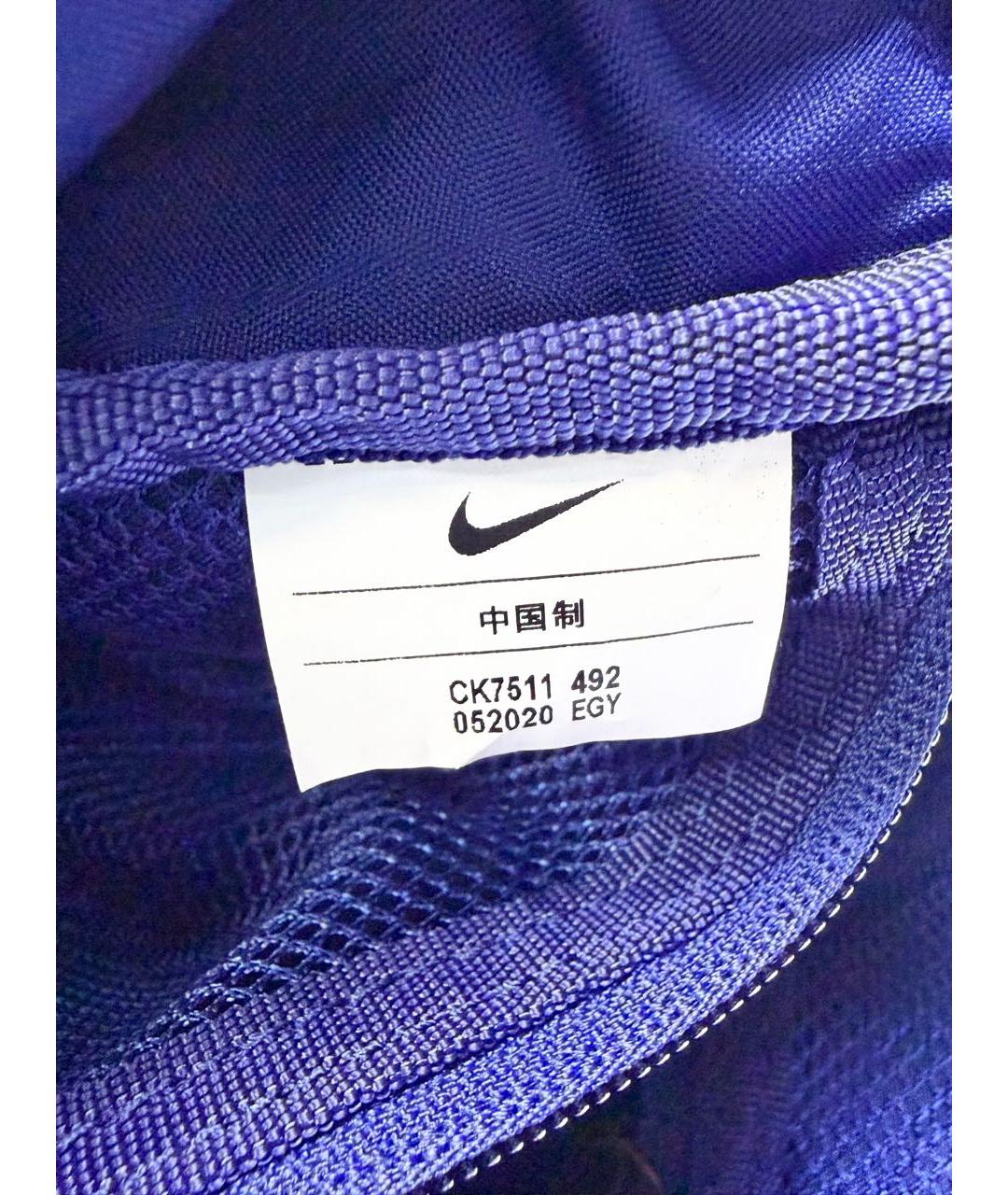 NIKE Темно-синяя синтетическая поясная сумка, фото 8