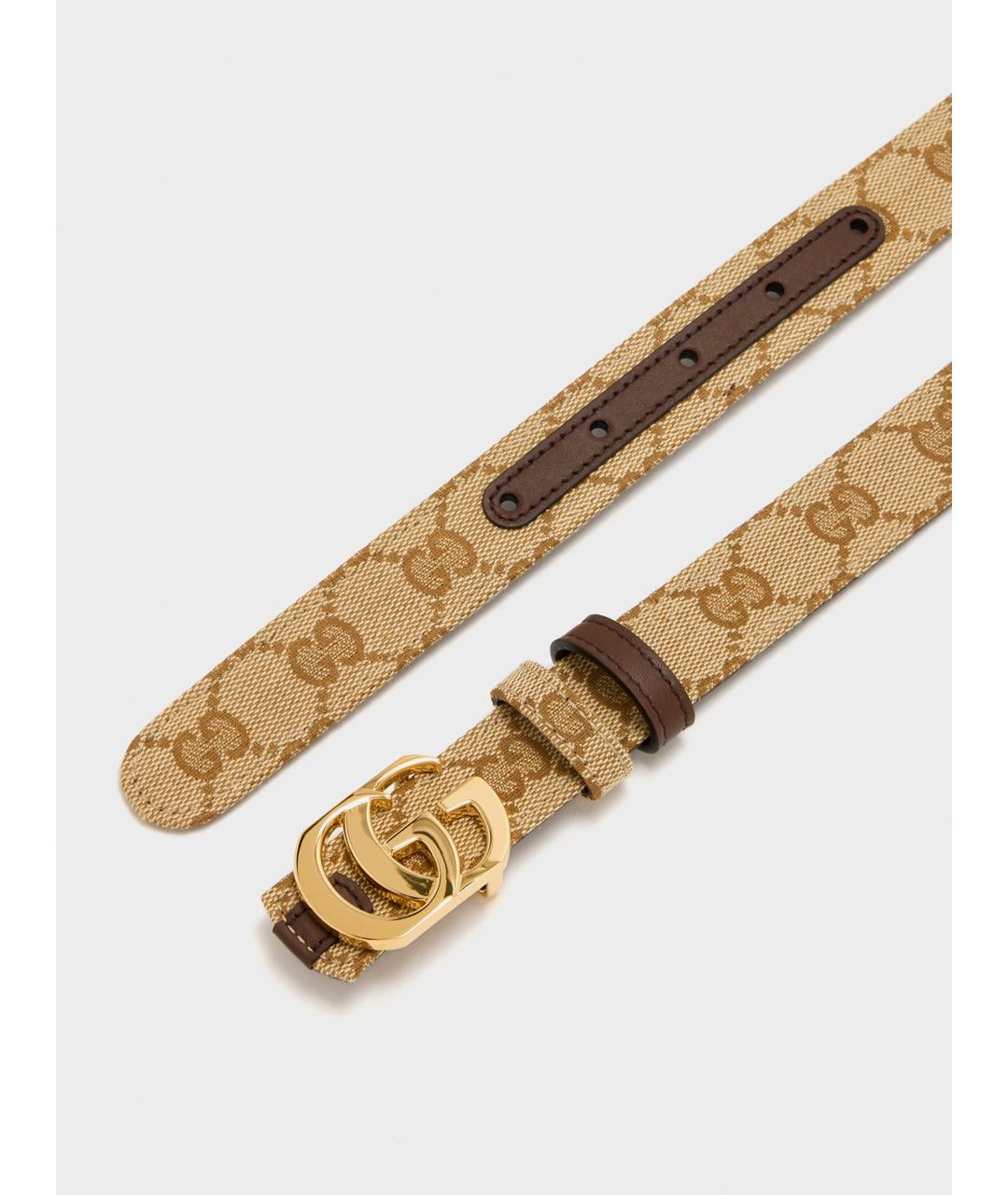 GUCCI Бежевый ремень, фото 3