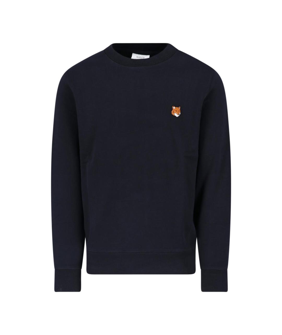MAISON KITSUNE Черный хлопковый джемпер / свитер, фото 1