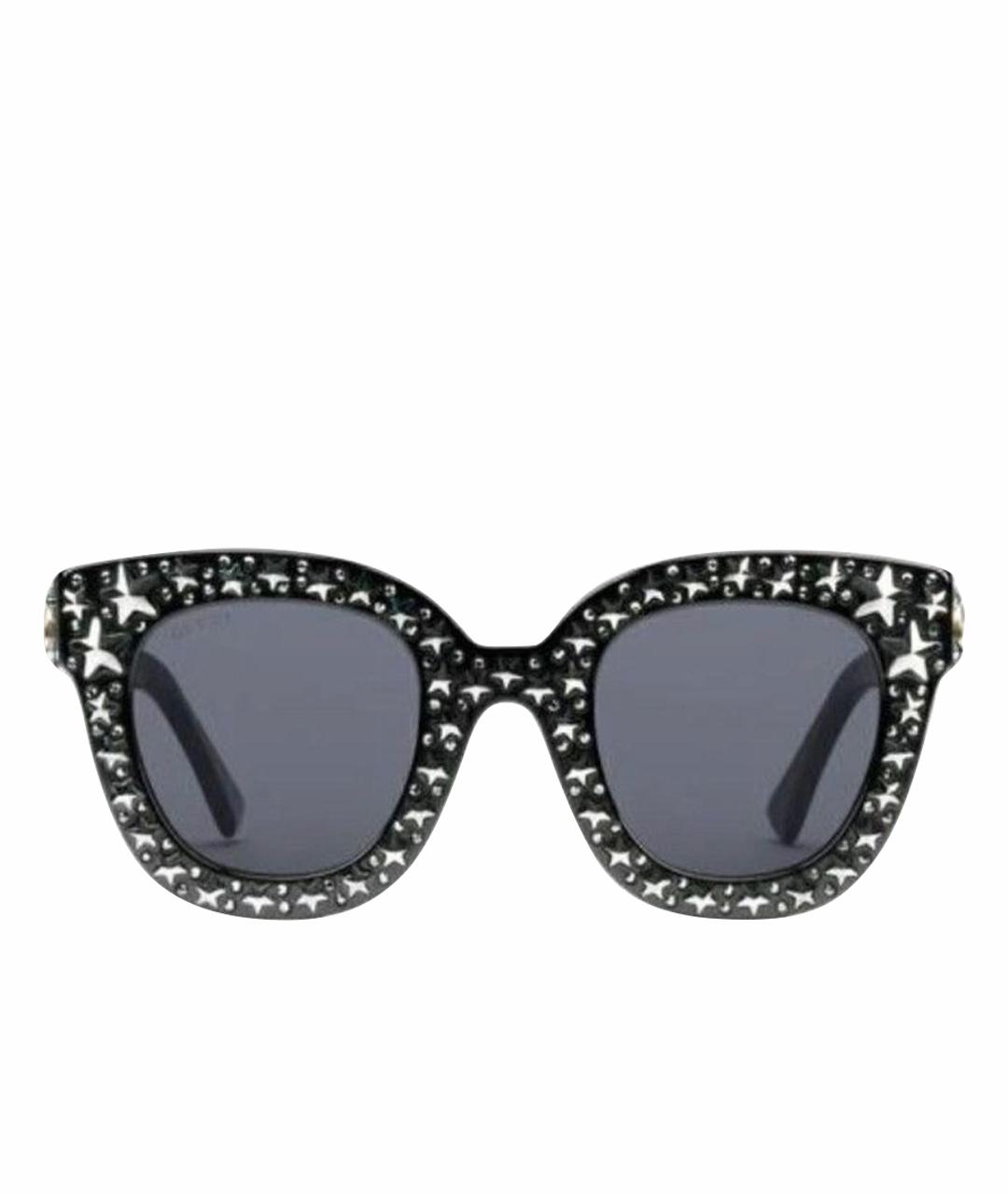 GUCCI Черные пластиковые солнцезащитные очки, фото 1