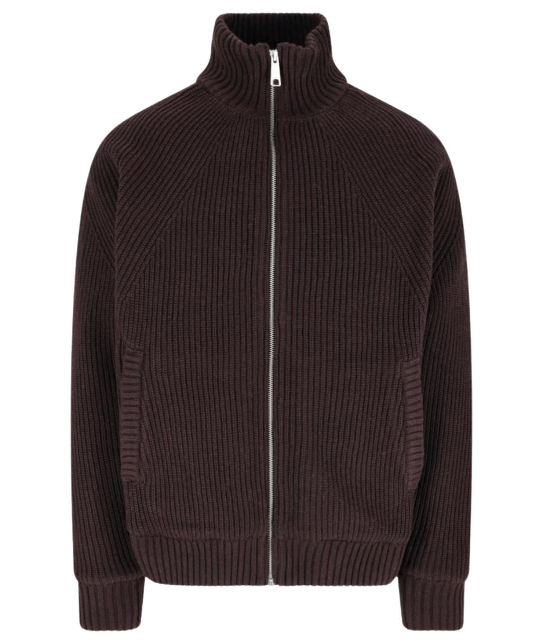 CARHARTT WIP Коричневый полиэстеровый кардиган, фото 1
