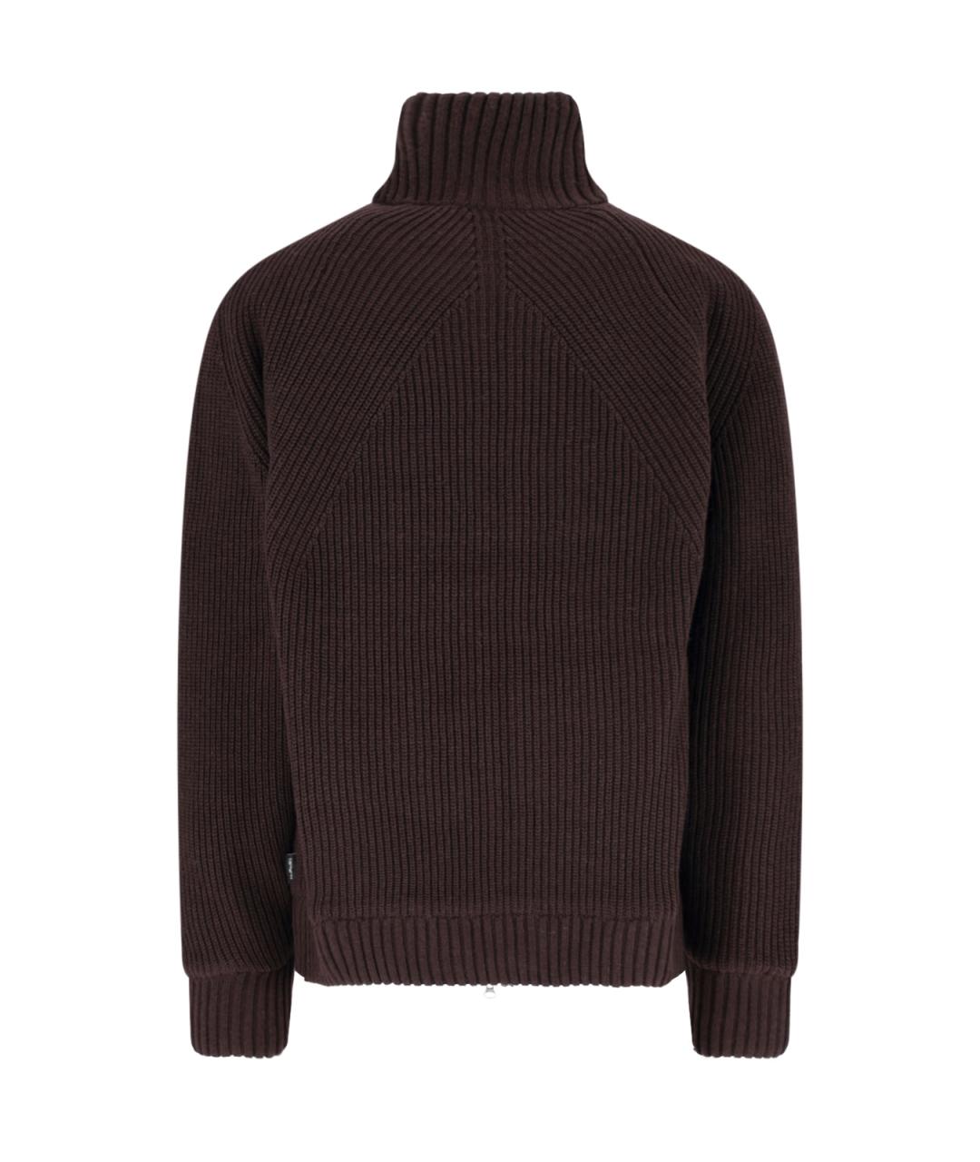 CARHARTT WIP Коричневый полиэстеровый кардиган, фото 2