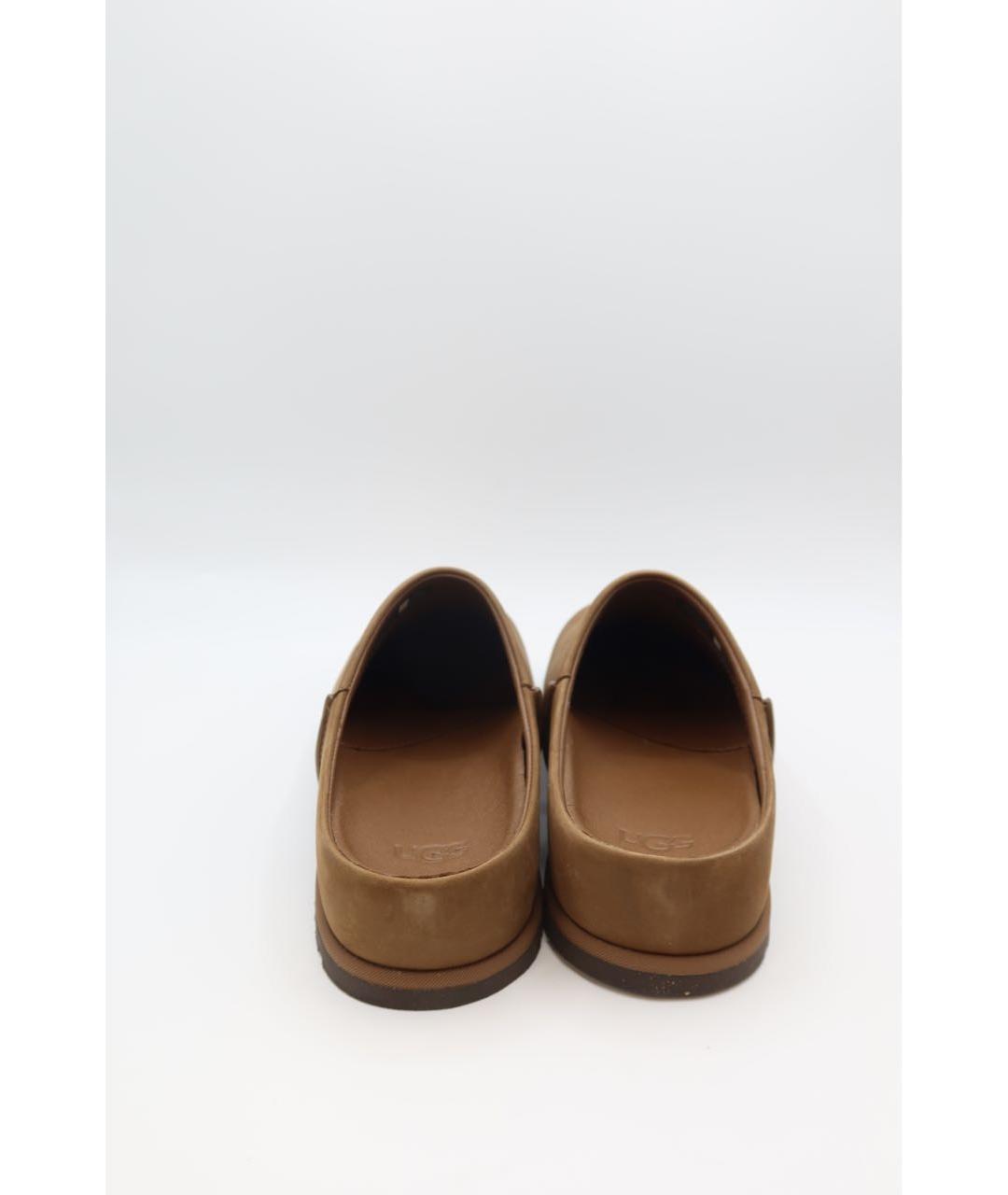 UGG Коричневые кожаные сандалии, фото 4