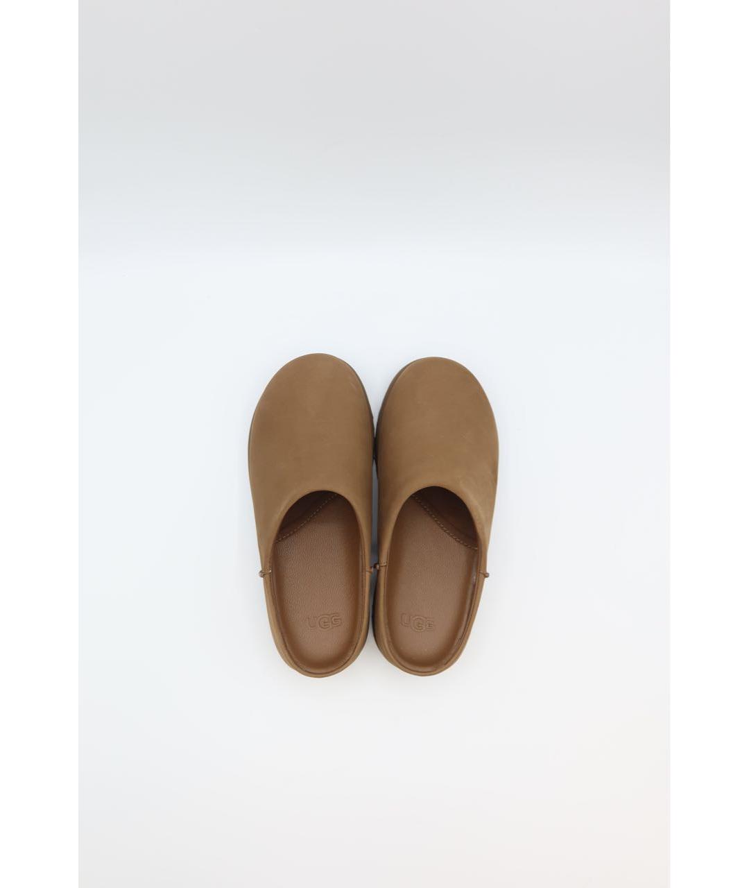 UGG Коричневые кожаные сандалии, фото 5