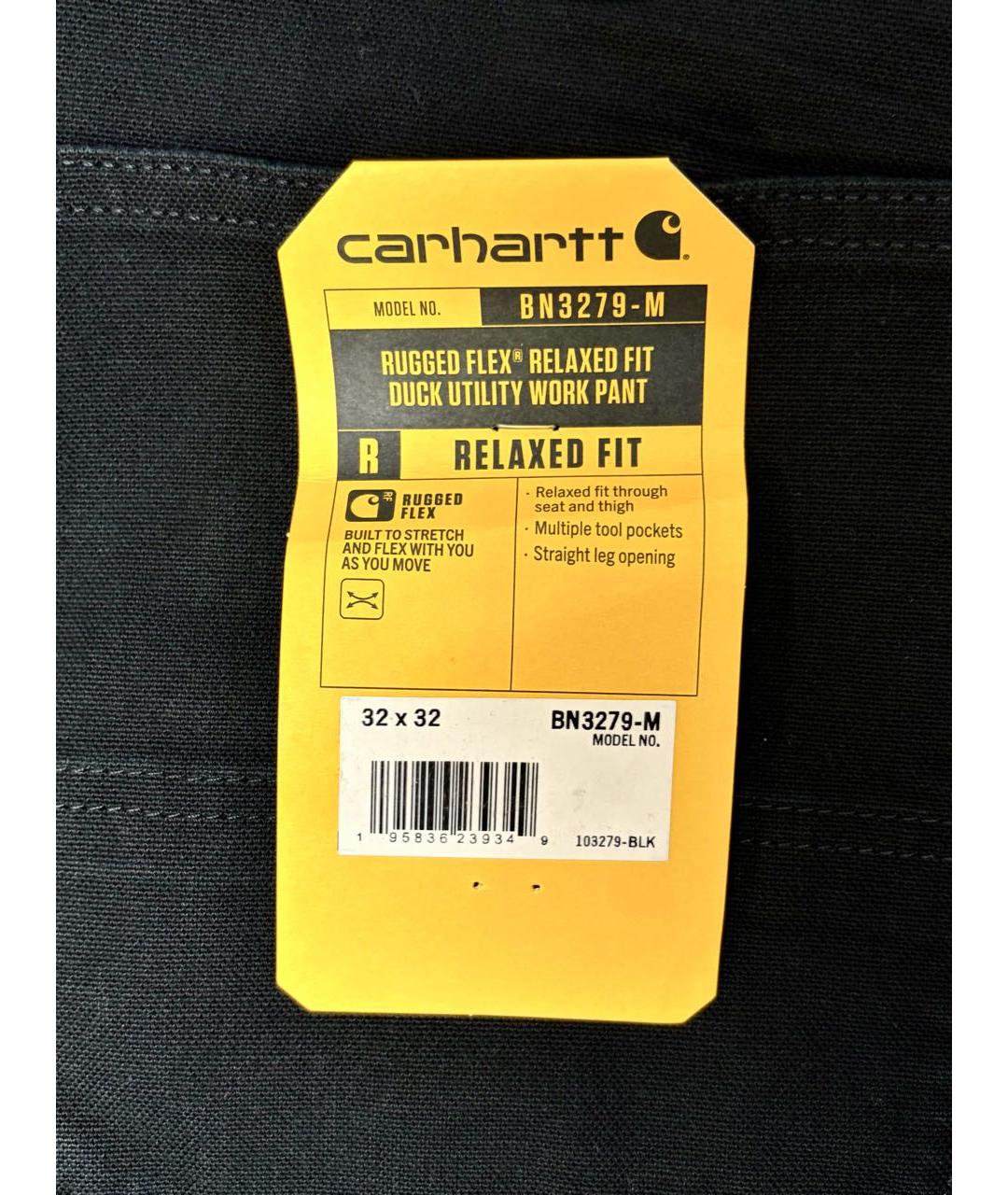 CARHARTT Черные хлопковые повседневные брюки, фото 8