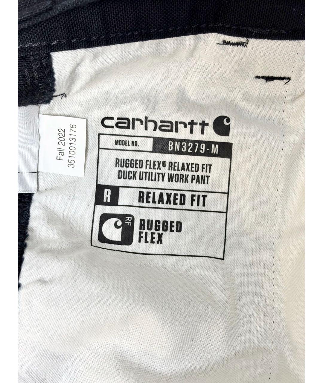 CARHARTT Черные хлопковые повседневные брюки, фото 4
