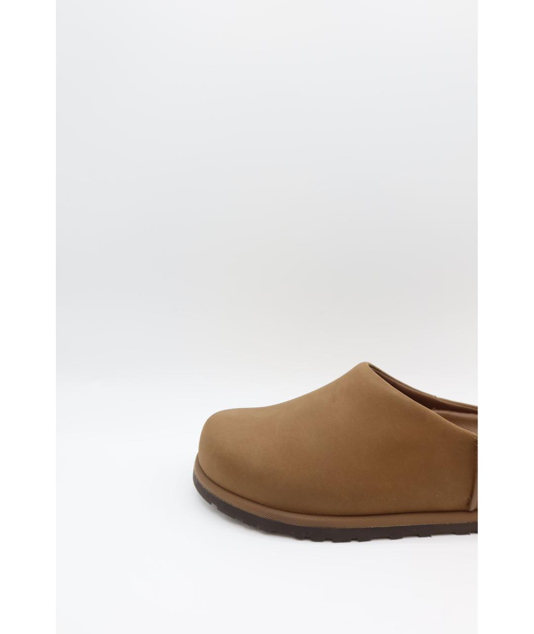 UGG Коричневые кожаные сабо, фото 2
