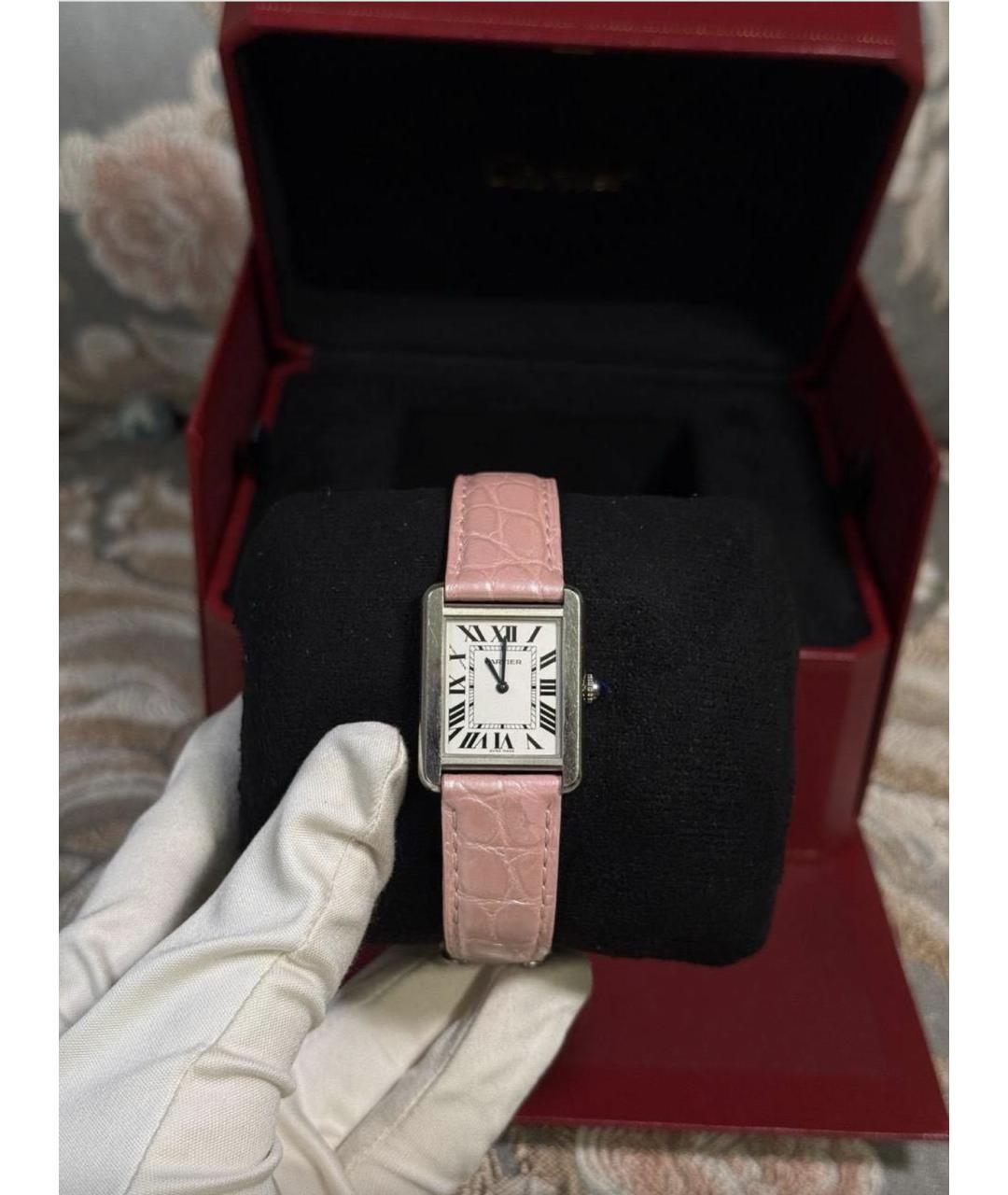 CARTIER Серебряные металлические часы, фото 3