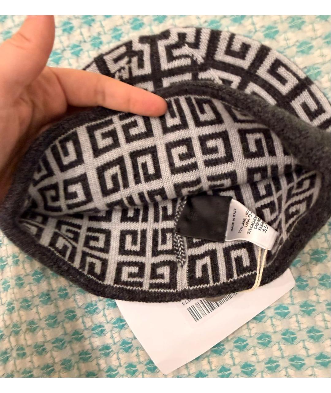 GIVENCHY Серая шерстяная шапка, фото 3