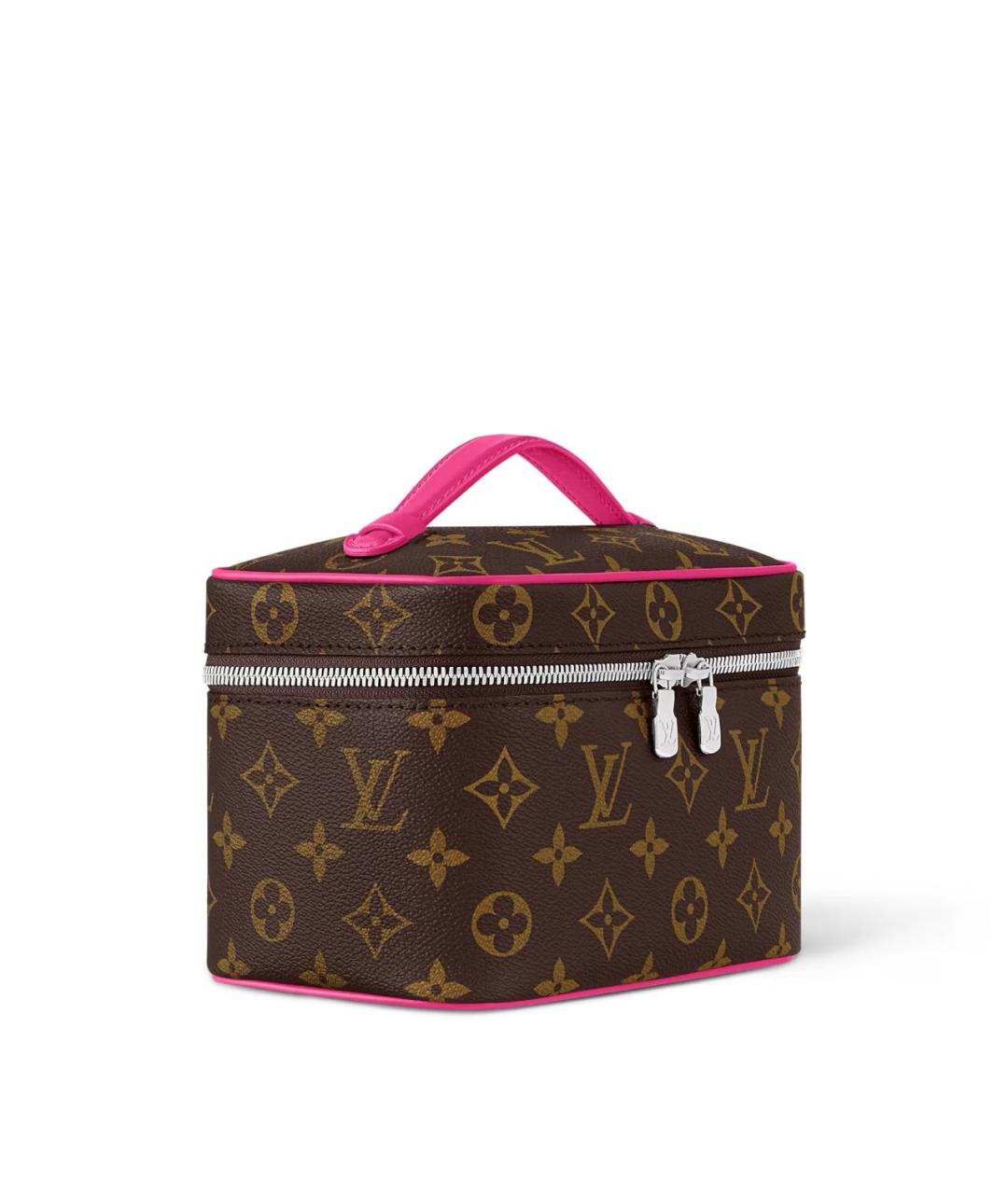 LOUIS VUITTON Коричневая косметичка из канвы, фото 3