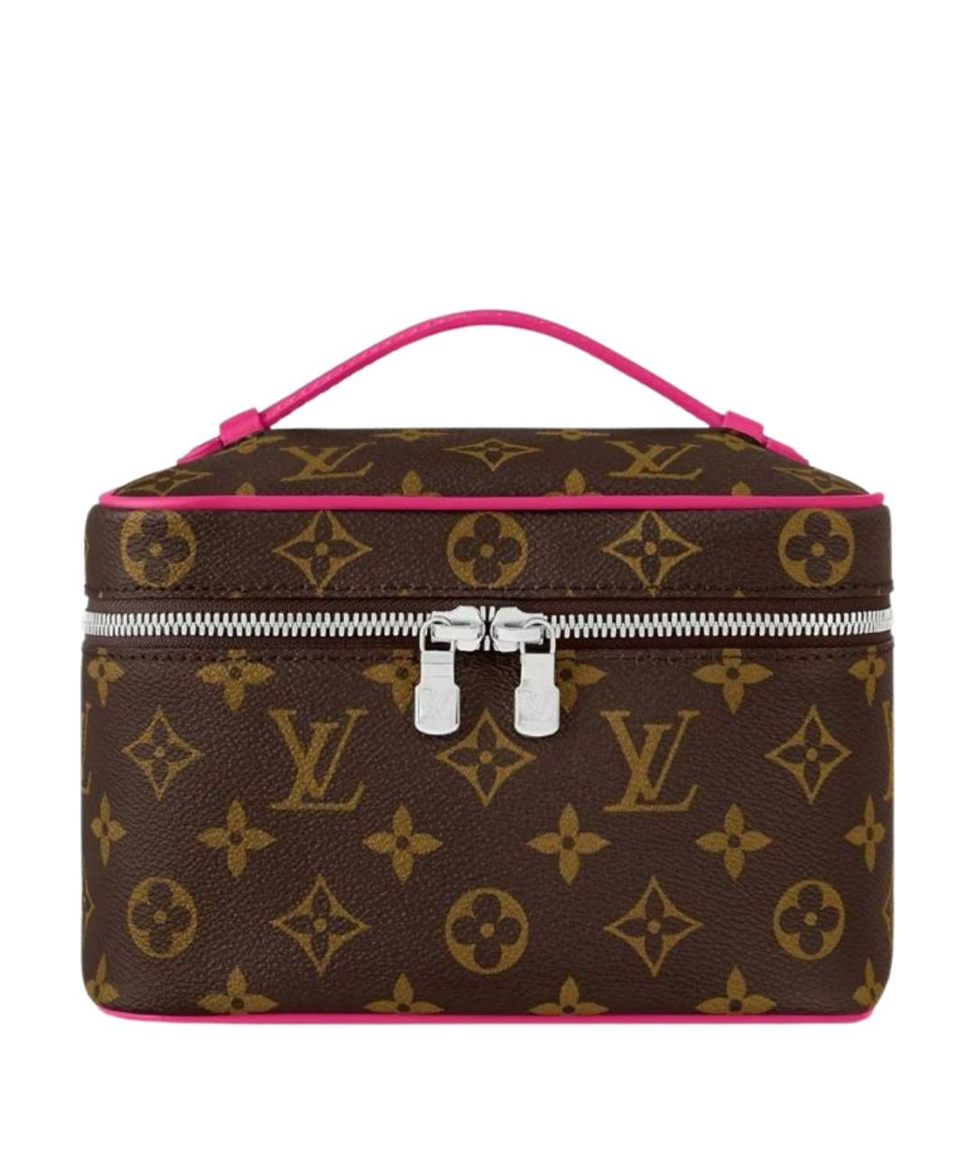 LOUIS VUITTON Коричневая косметичка из канвы, фото 1