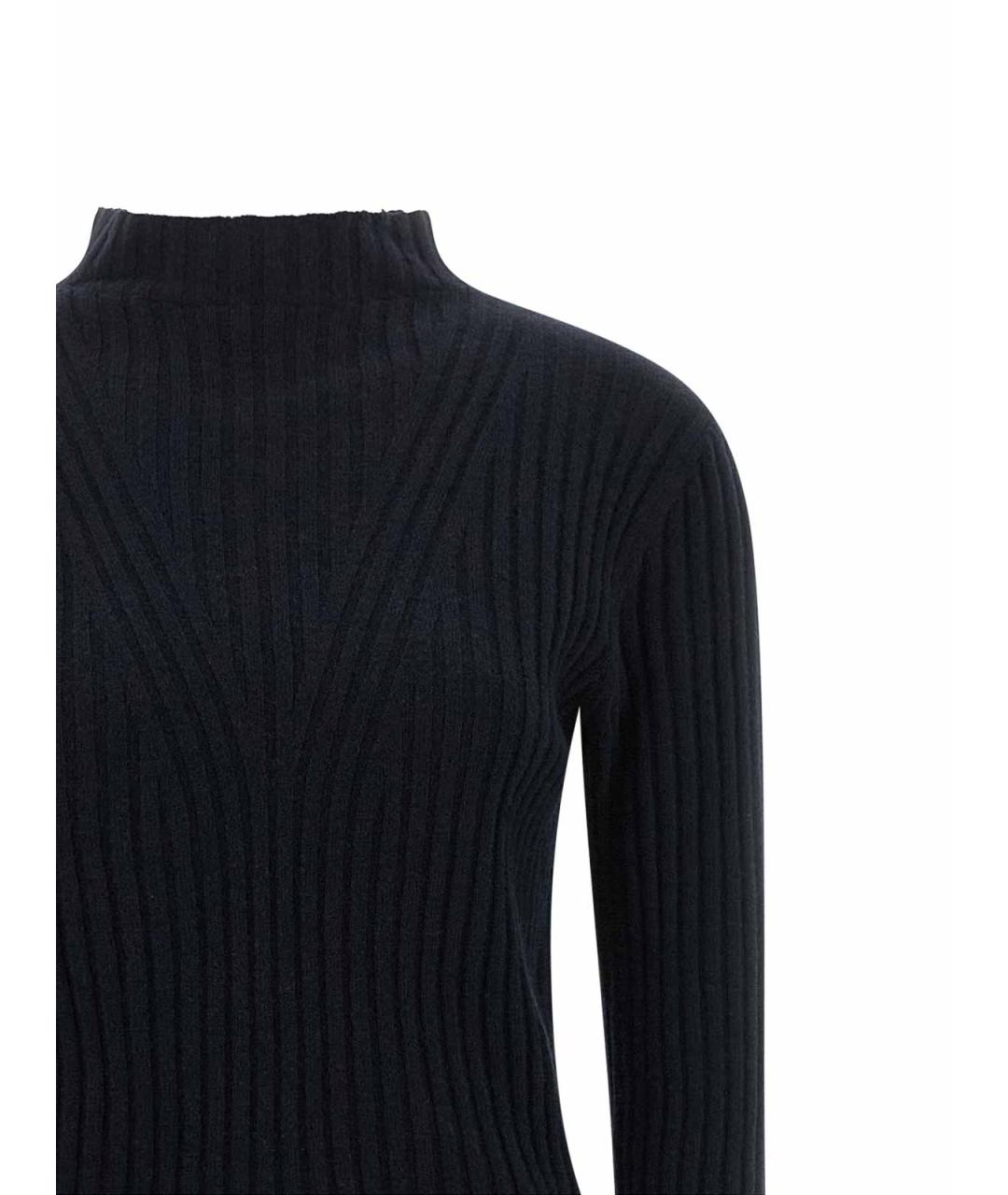 PINKO Темно-синее шерстяное повседневное платье, фото 3