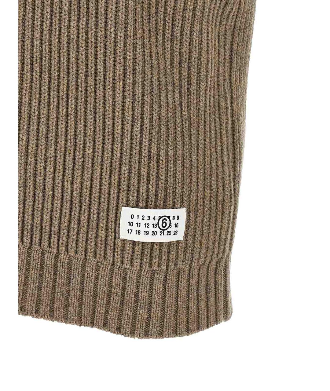 MM6 MAISON MARGIELA Бежевая шерстяная жилетка, фото 4