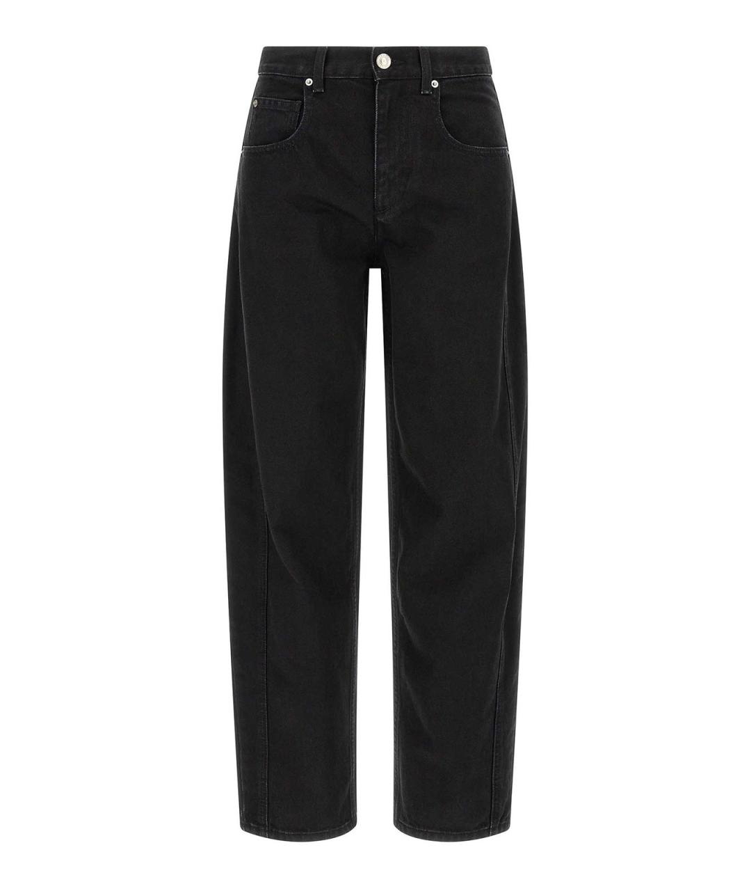 ISABEL MARANT ETOILE Черные хлопковые прямые джинсы, фото 1