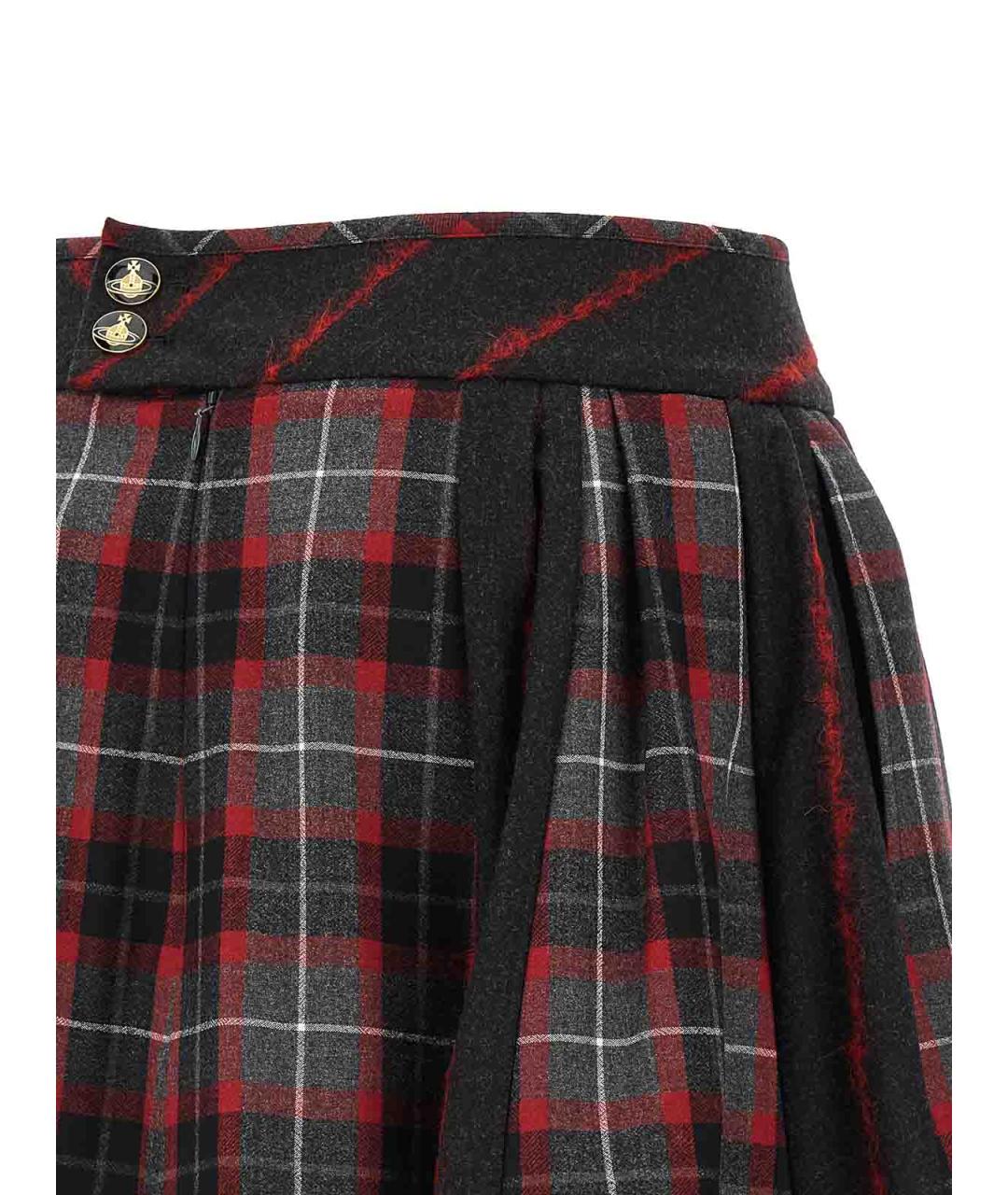 VIVIENNE WESTWOOD Мульти шерстяная юбка мини, фото 4