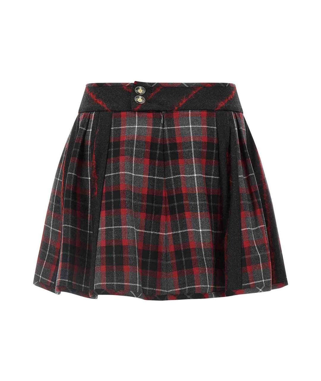 VIVIENNE WESTWOOD Мульти шерстяная юбка мини, фото 2